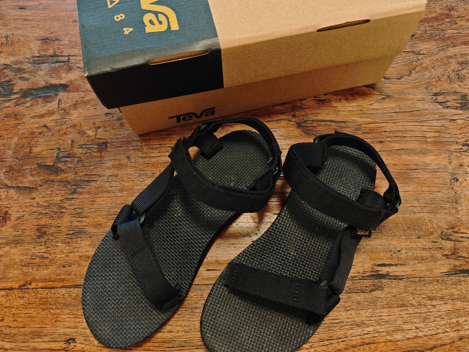 Teva Original Universal sandalen - Zwart - Maat 38, Zwart, Teva, Gedragen, Sandalen of Muiltjes