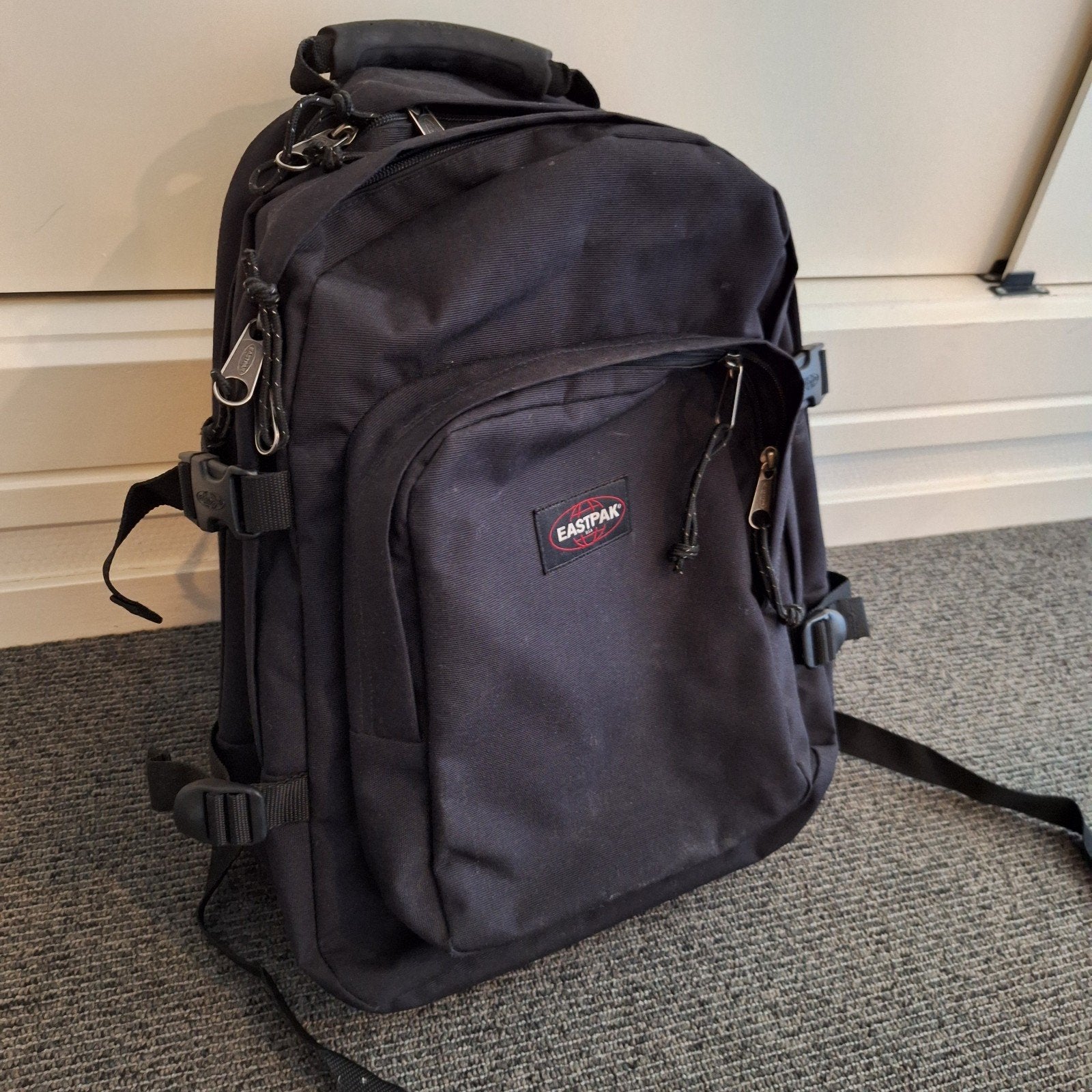 Eastpak rugzak - Zwart, stevig en ruim, 45 tot 60 cm, Gebruikt, 25 tot 40 cm, Ophalen of Verzenden