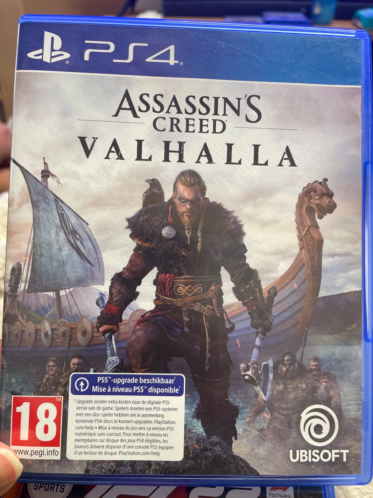 Assassin's Creed Valhalla PS4 (met PS5 upgrade), Spelcomputers en Games, Online, Vanaf 18 jaar, 1 speler, Zo goed als nieuw