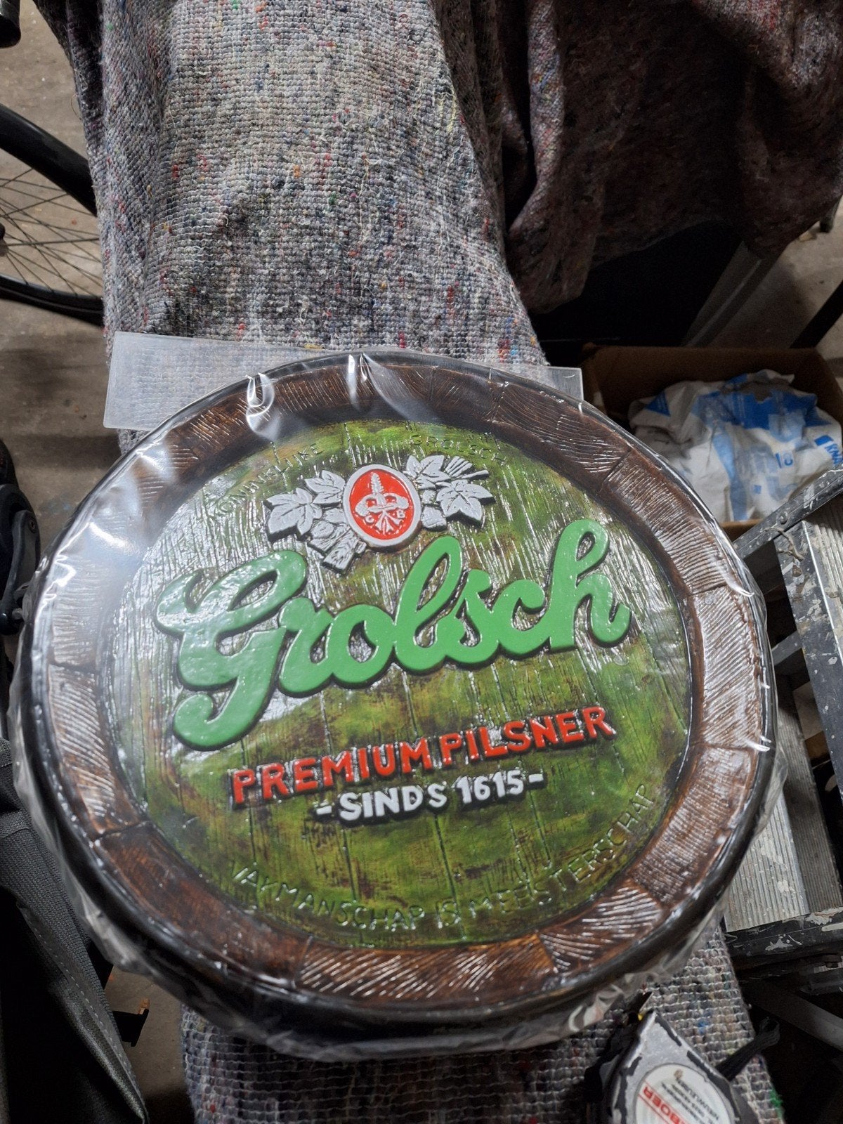 Grolsch Premium Pilsner Reclamebord - Nieuw in verpakking, Ophalen of Verzenden, Nieuw, Reclamebord