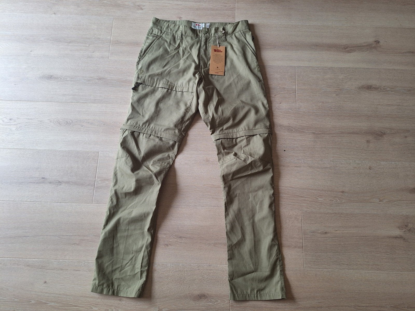 Fjällräven Travellers Zip-Off Broek - Maat 46 nieuw, Ophalen, Nieuw, Fjällräven, Groen