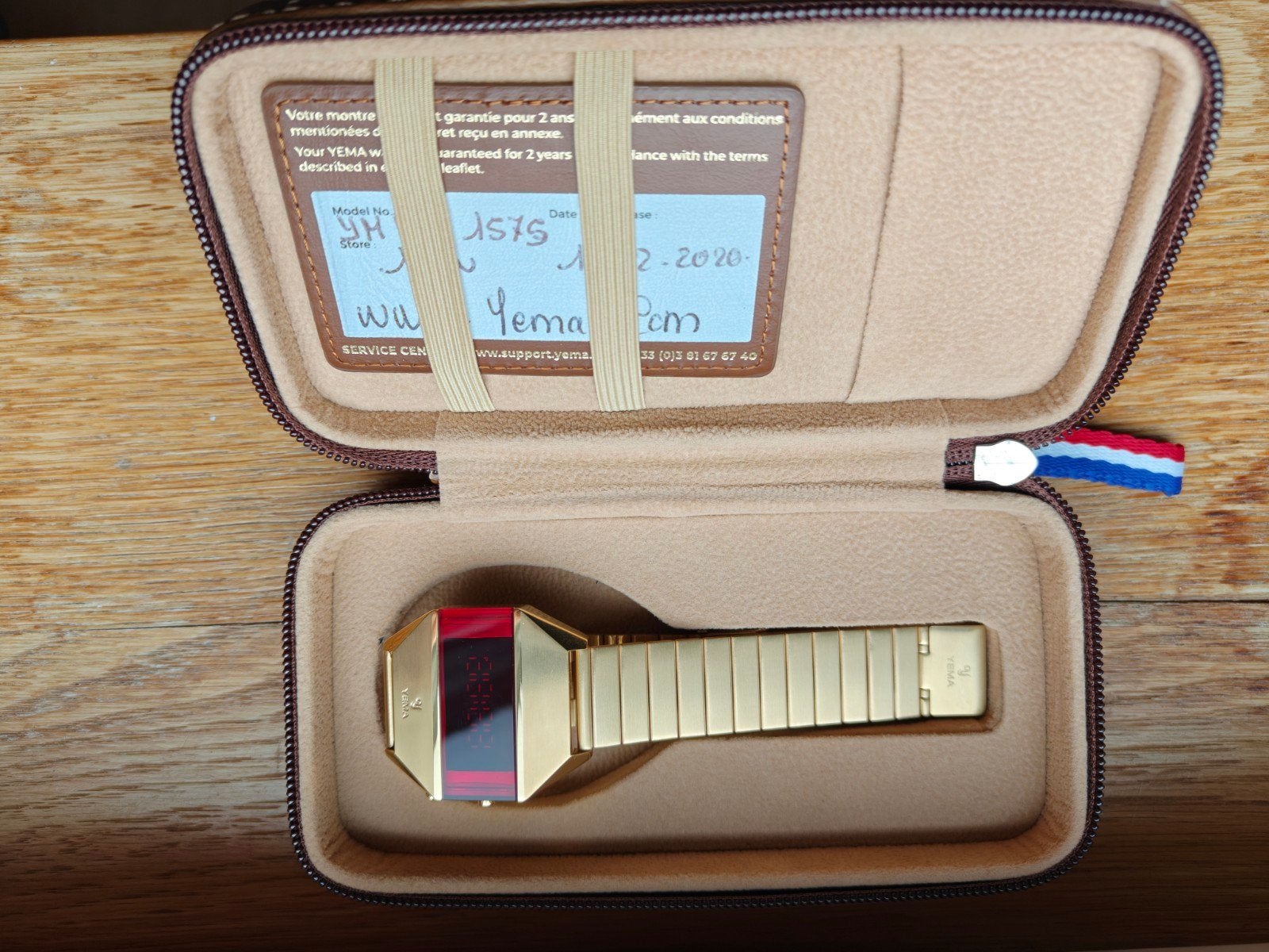 Yema Led, Sieraden, Tassen en Uiterlijk, Horloges | Heren, Overige merken, Staal, Staal, Polshorloge