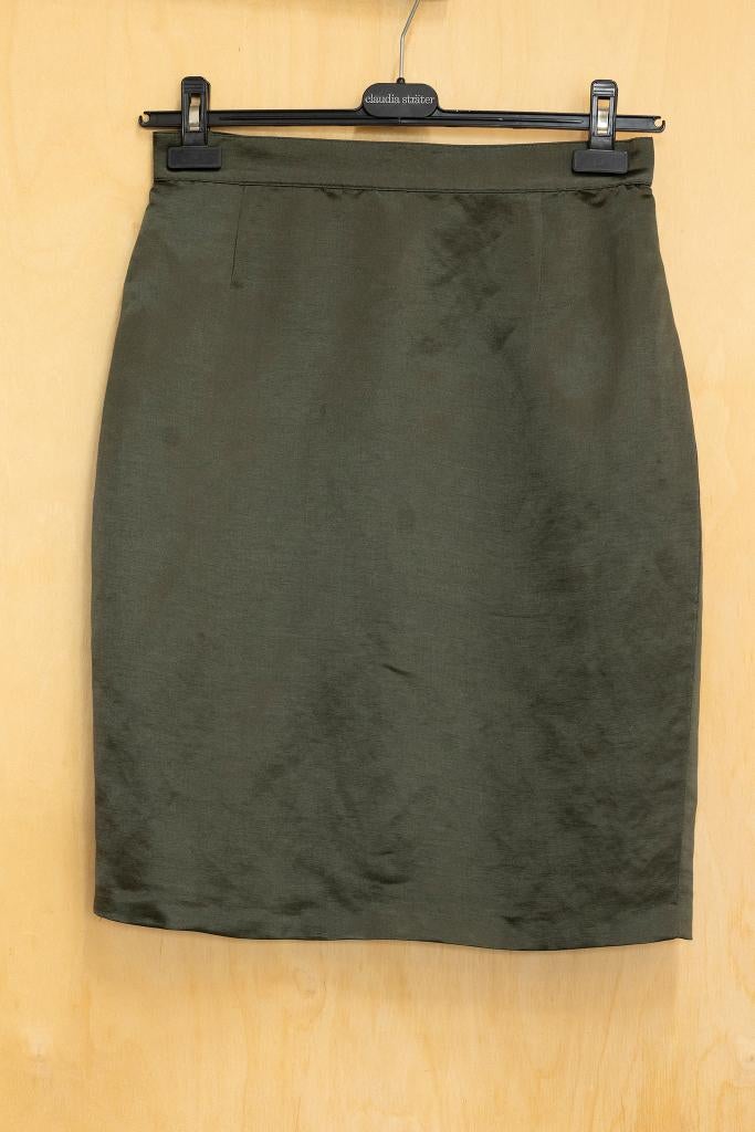 Zucchero prachtige olijgroene rok linnen en zijde 40 M, Kleding | Dames, Maat 38/40 (M), Zucchero, Ophalen of Verzenden, Zo goed als nieuw