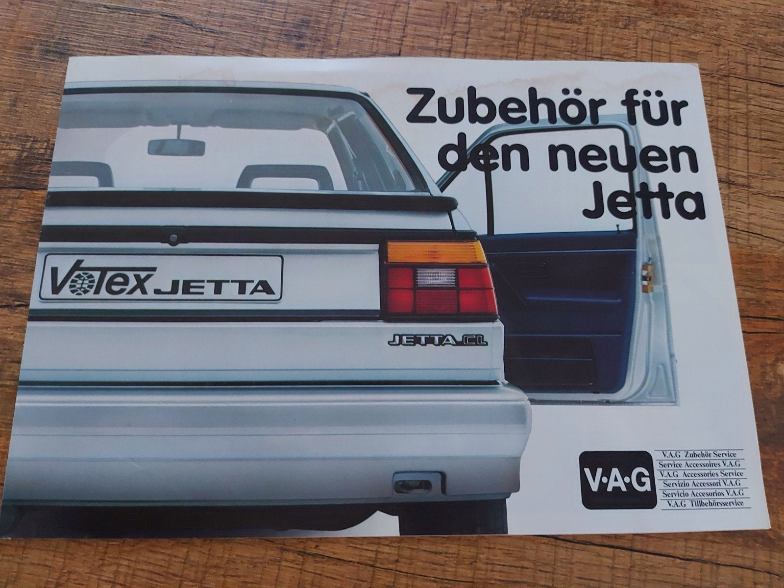 1984 Volkswagen Jetta Votex sport folder duits, Boeken, Auto's | Folders en Tijdschriften, Ophalen of Verzenden, Zo goed als nieuw