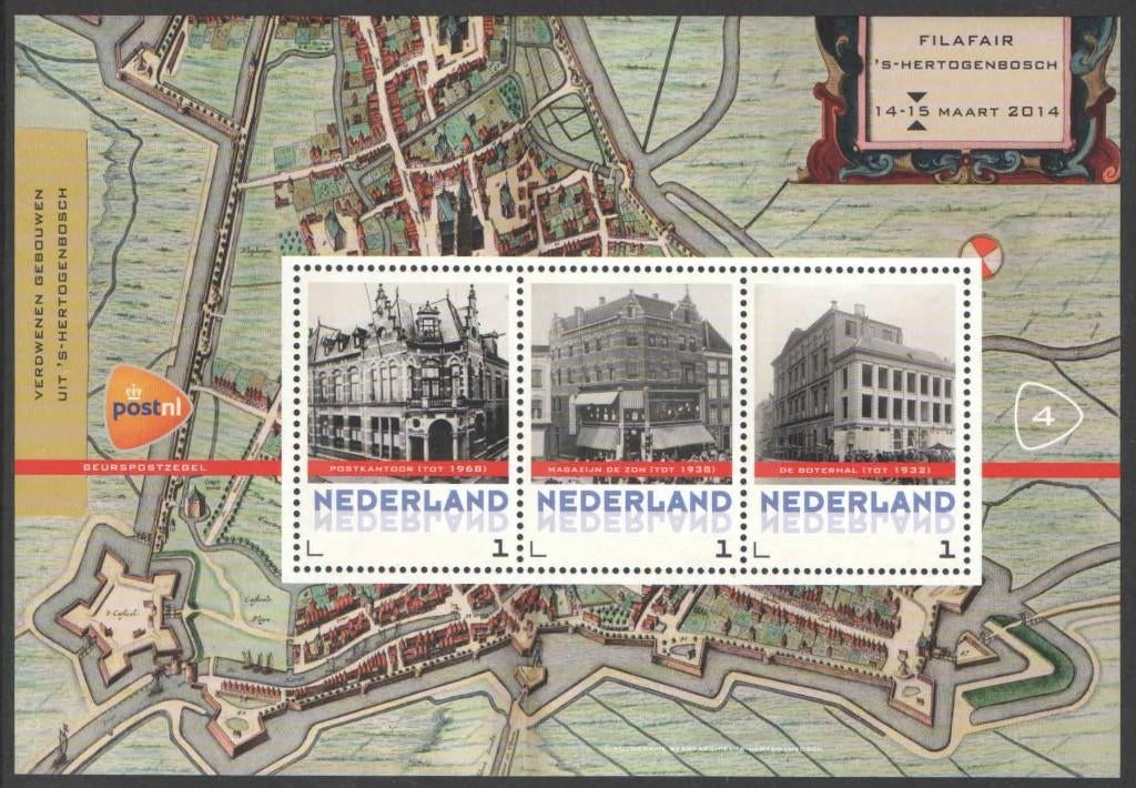 Postzegels Filafair 's-Hertogenbosch 2014 (4), Ophalen of Verzenden, Na 1940, Postfris