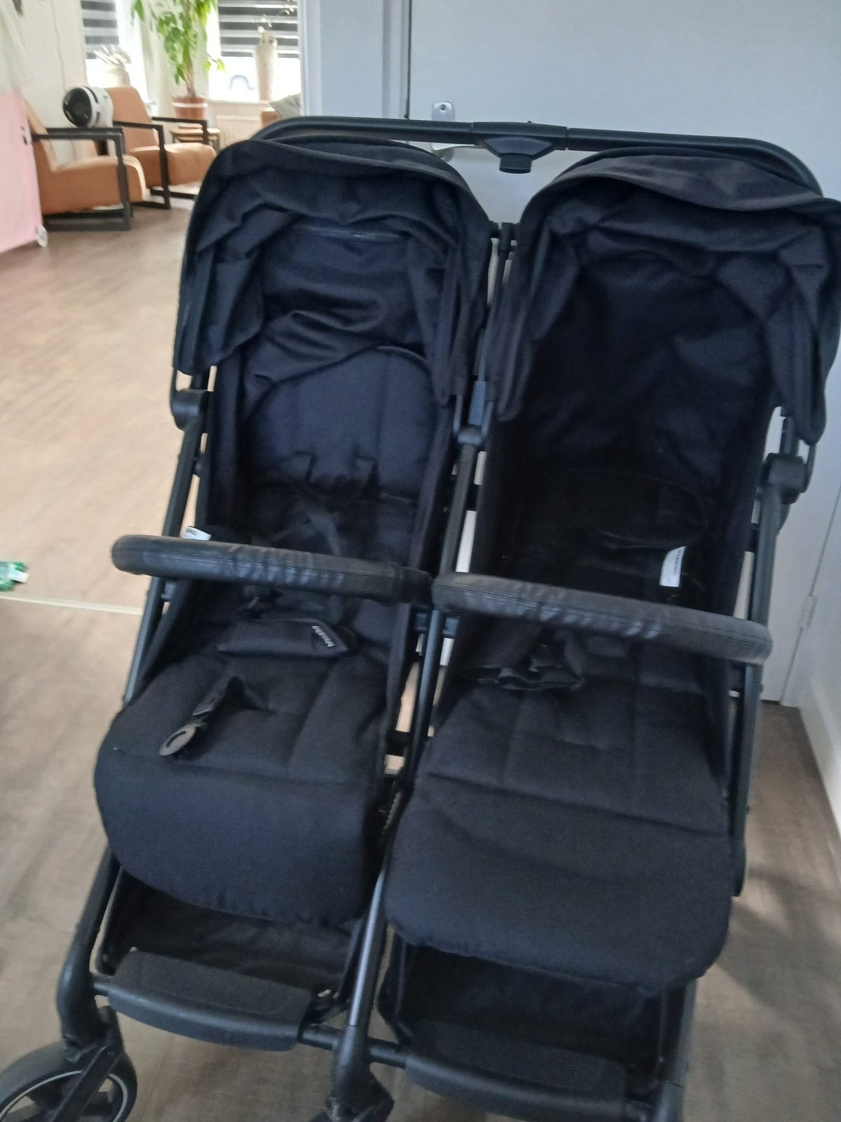 Deryan XP Tweeling Buggy - Zwart - Gloednieuw, Kinderen en Baby's, Buggy's, Ophalen, Nieuw, Overige merken, Duomodel