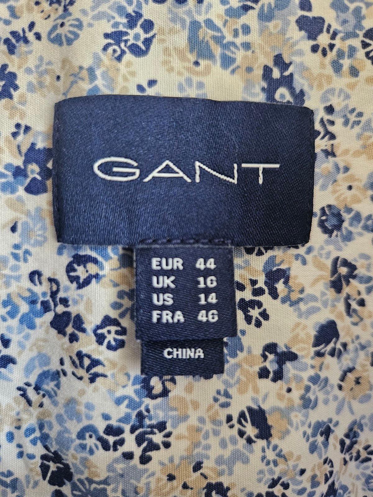 5 Dames blouses: Gant, Eterna, Amagansett - Diverse maten, Ophalen of Verzenden, Zo goed als nieuw, Maat 38/40 (M), Blauw
