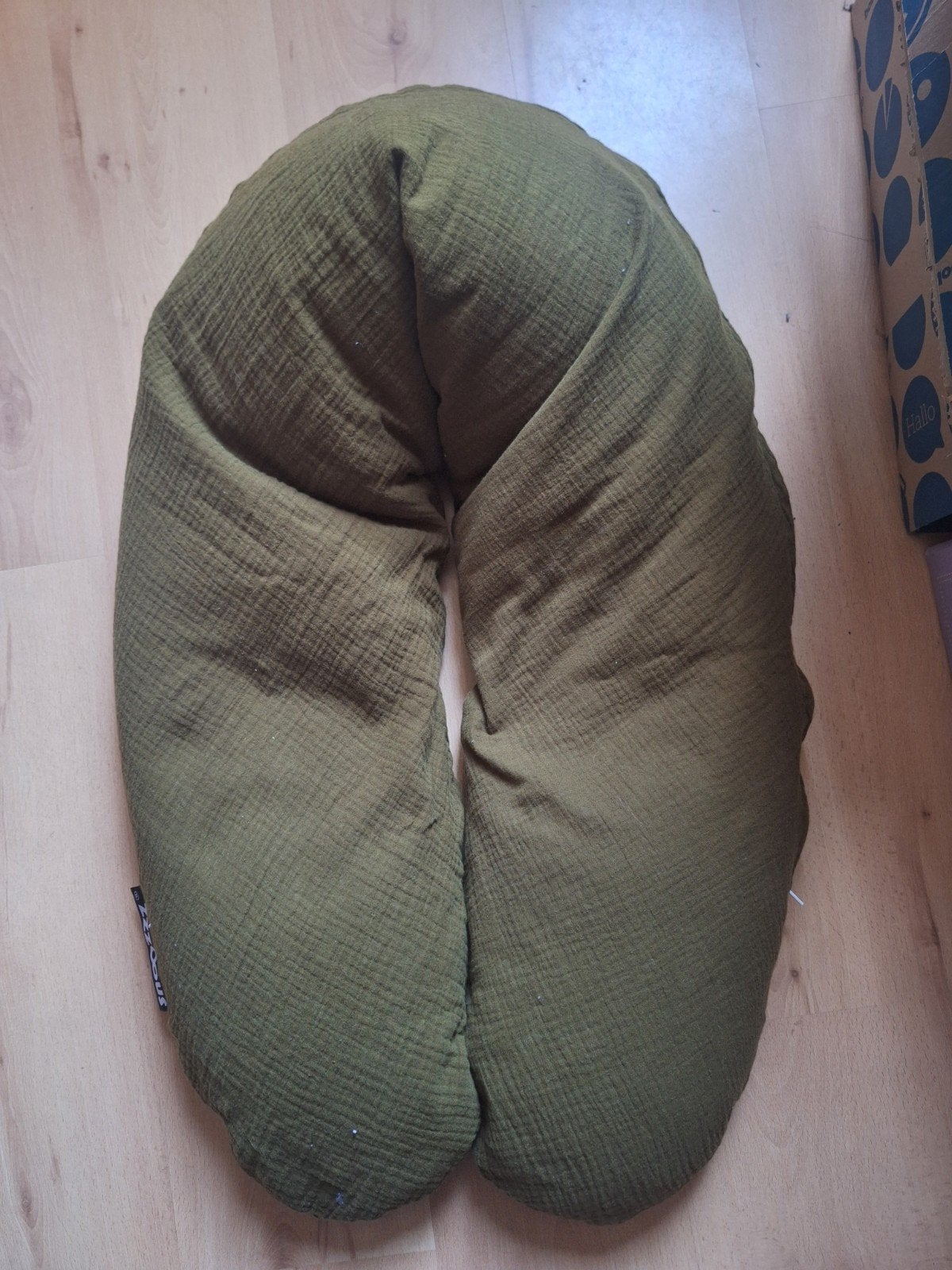 Zgan Snoozzz voedingskussen met groen wafelstof hoes, Overige merken, Wasbare/afneembare hoes, Voedingskussen, Ophalen of Verzenden