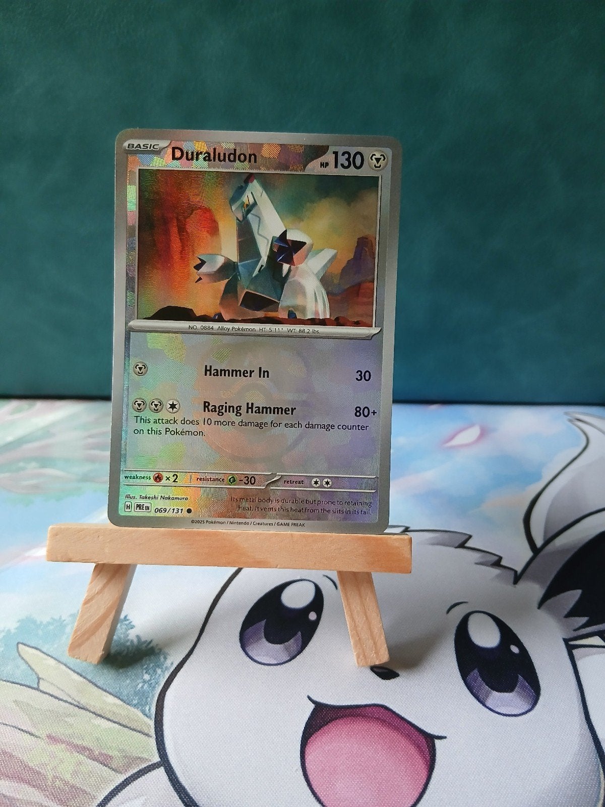 Duraludon #069/131 Masterball Pokémon Prismatic Evolutions, Verzenden, Nieuw, Losse kaart, Foil