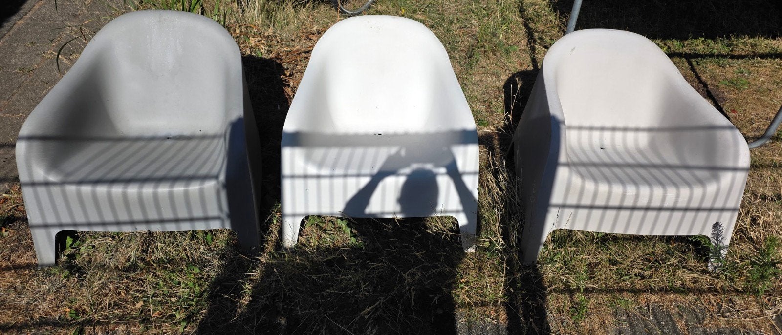 3x IKEA Skarpo Tuinstoelen - Stapelbaar, Tuin en Terras, Tuinstoelen, Ophalen, Gebruikt, Kunststof, Stapelbaar