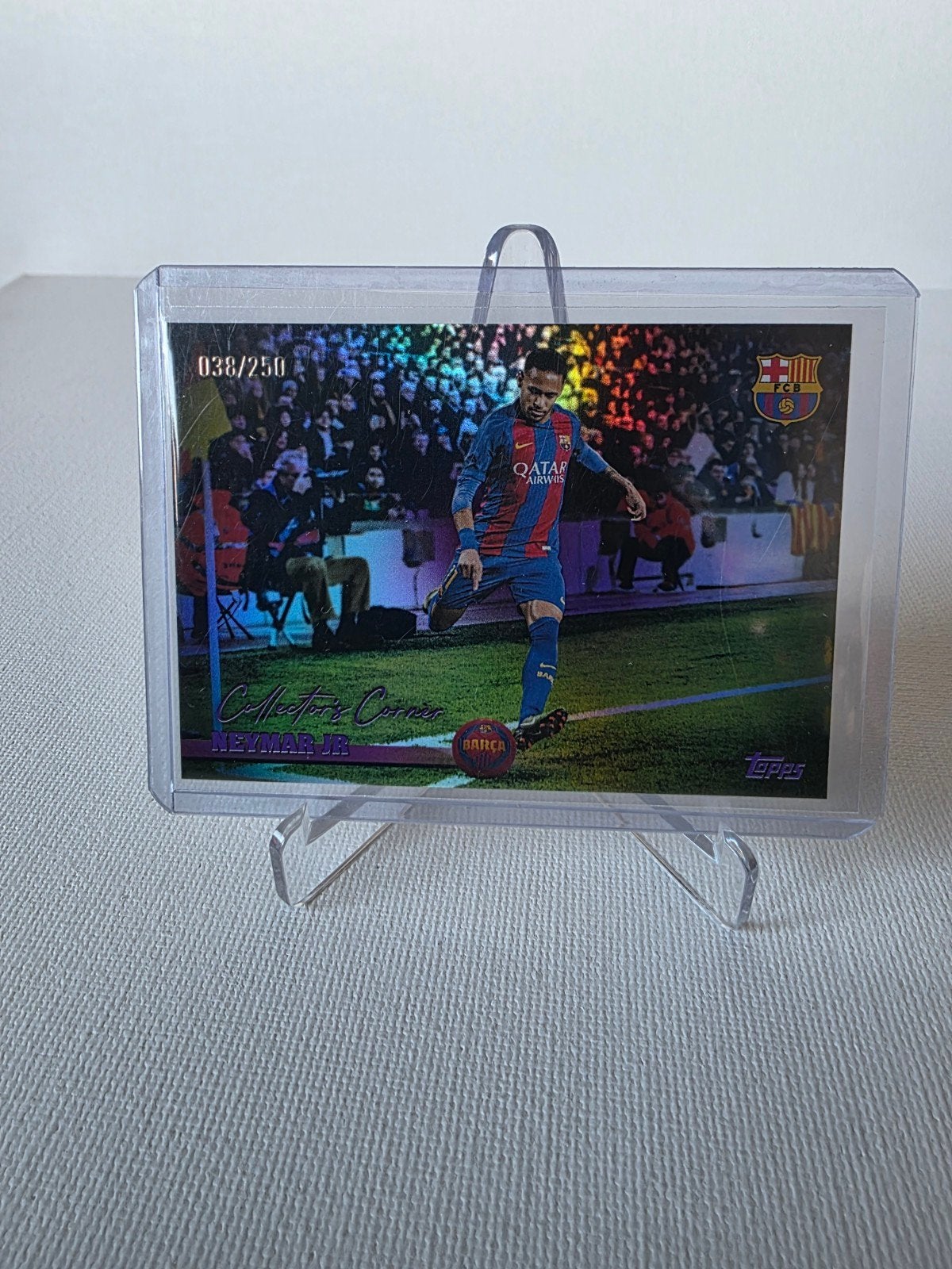 Neymar Jr. Topps 038/250 FC Barcelona Inc verzenden, Ophalen of Verzenden, Zo goed als nieuw, Buitenlandse clubs, Spelerskaart