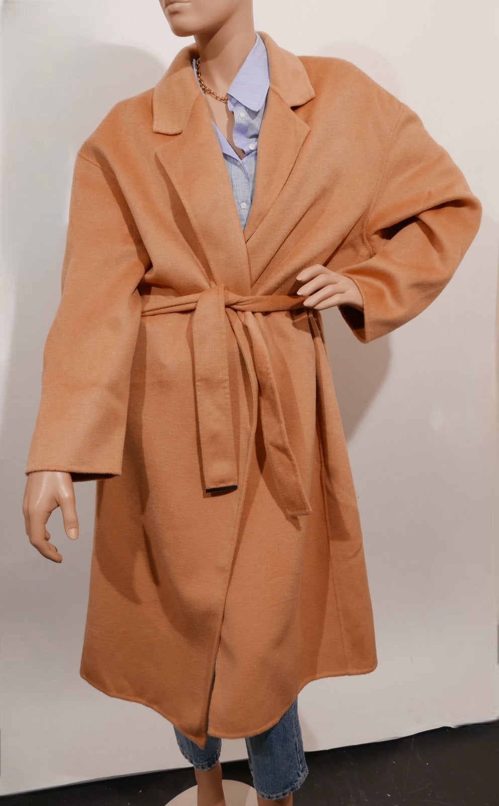 CALVIN KLEIN oversized wollen tussenmantel maat S ZGAN, Kleding | Dames, Jassen | Winter, Ophalen of Verzenden, Zo goed als nieuw