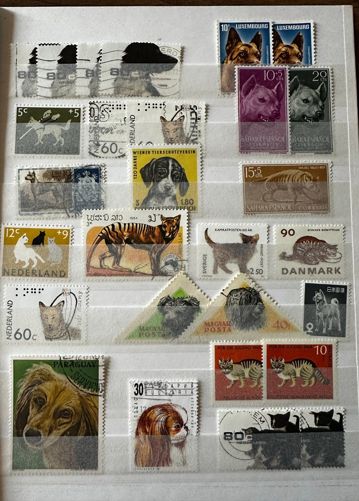 Postzegels Honden en Katten - Diverse Collectie, Ophalen of Verzenden, Gestempeld, Dier of Natuur
