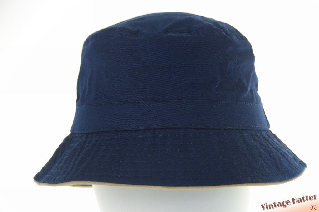 Zomer bucket/safarihoed donkerblauw met randje 57, 58, 59 60, Ophalen of Verzenden, Nieuw, 58 cm (L, 7¼ inch) of meer, Hoed