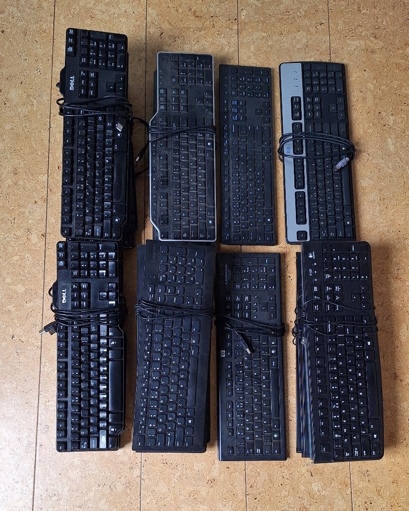 20 Toetsenborden €1 p/s, Gebruikt, Verzenden, Qwerty, DELL