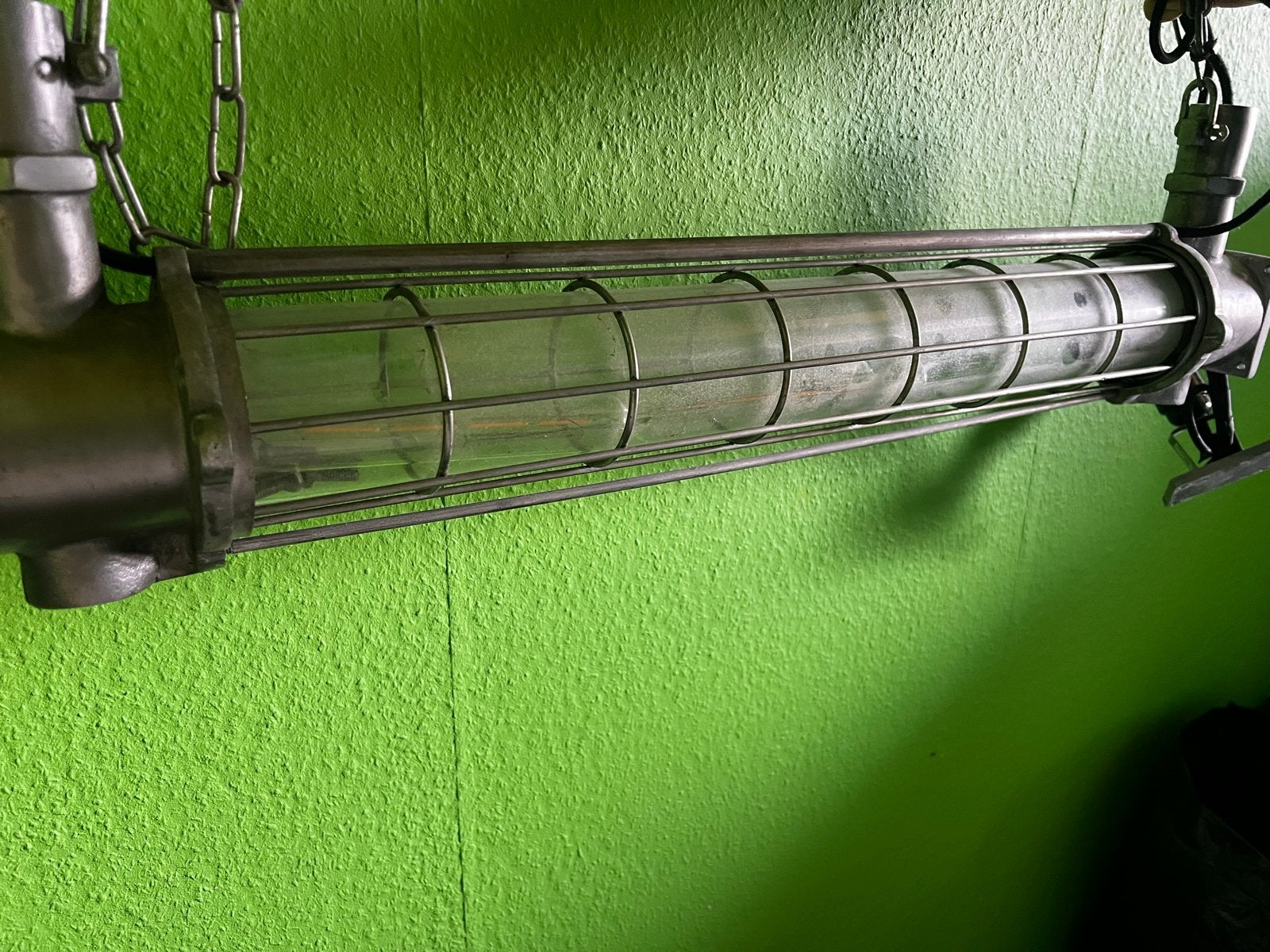 Industriële TL-buis lamp - Vintage Stijl, Overige merken, Gebruikt, G13 (TL), Industrieel