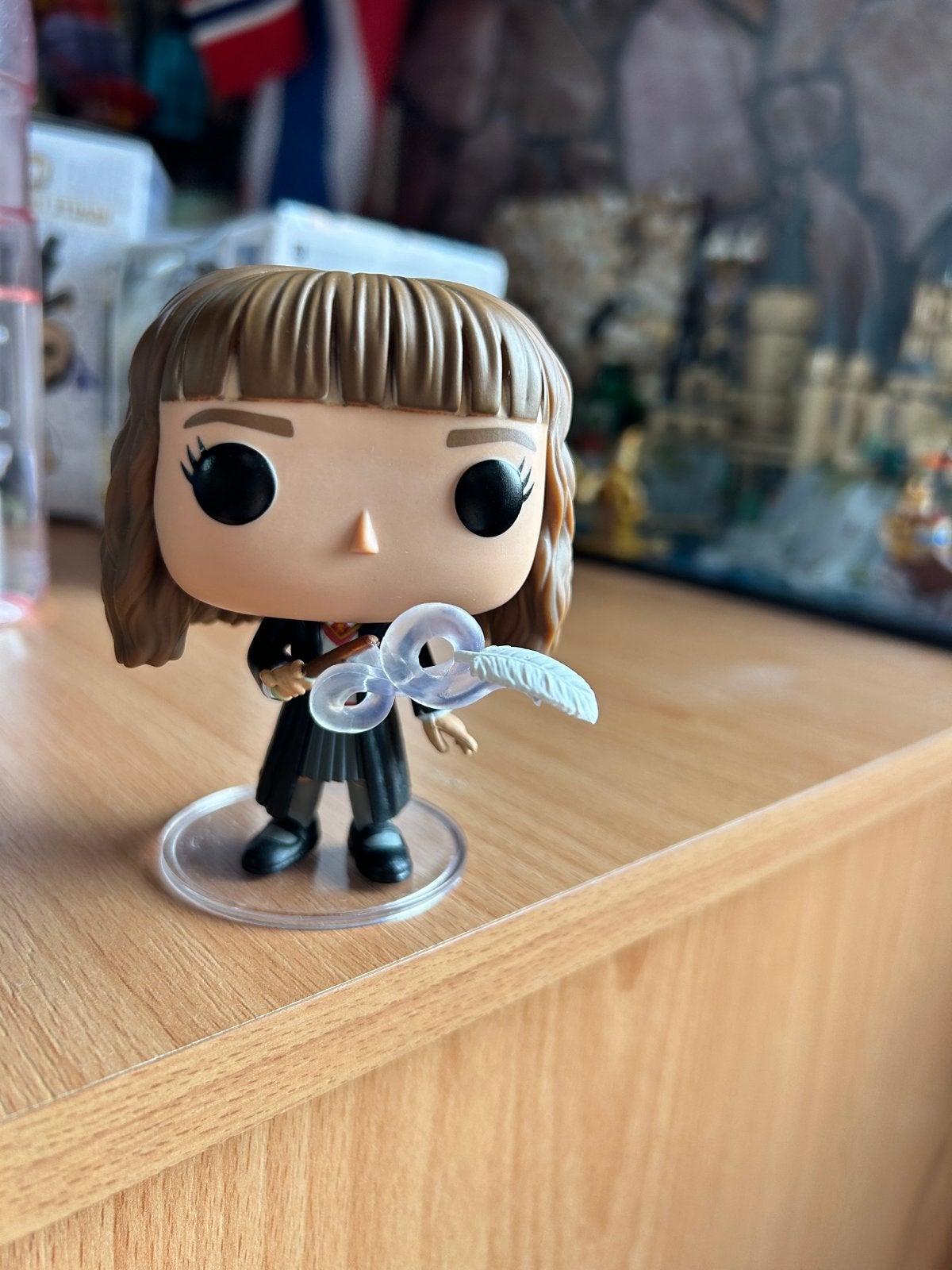 Funko Pop! Harry Potter: Hermione Granger met veer, Ophalen of Verzenden, Zo goed als nieuw