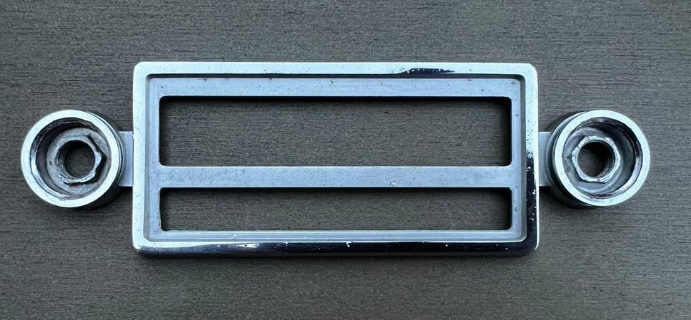 Metalen Blaupunkt Oldtimer Autoradio frontje (Blende), Auto diversen, Autoradio's, Ophalen of Verzenden