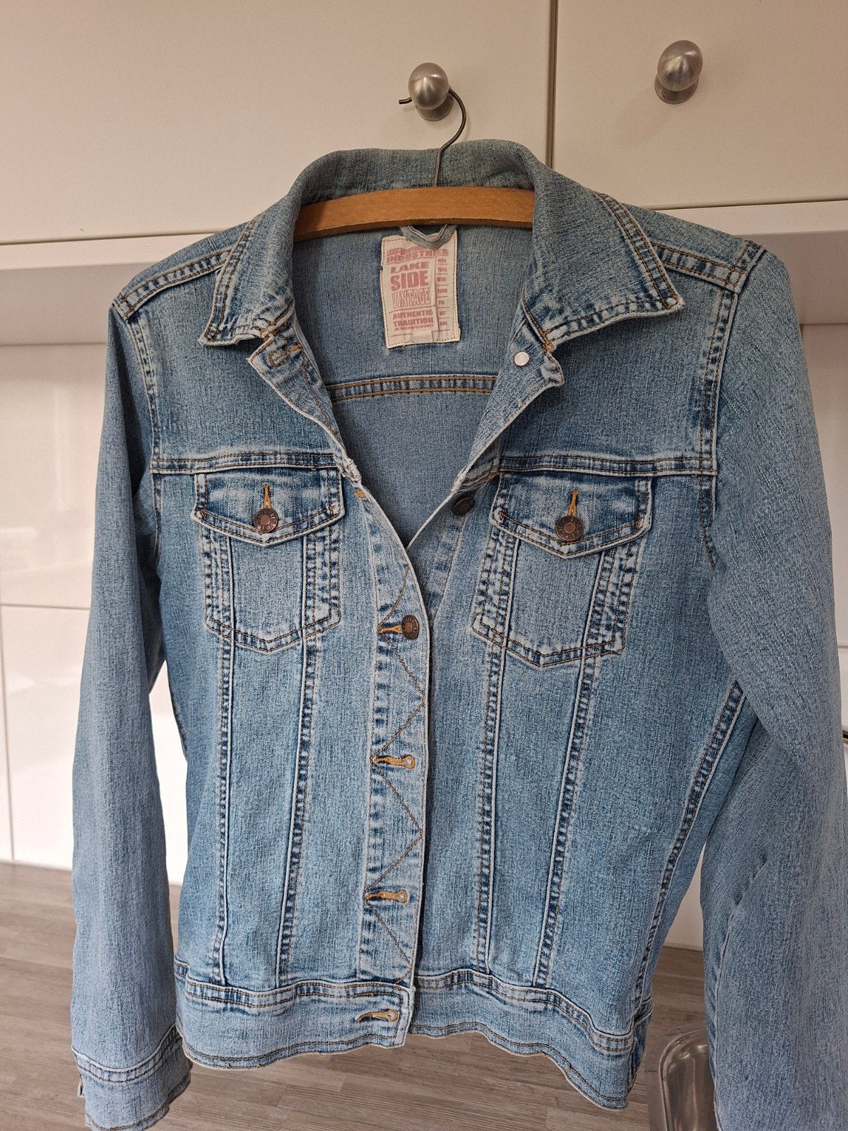 Lakeside Vintage spijkerjasje maat M, Maat 38/40 (M), Blauw, Ophalen of Verzenden, Gedragen