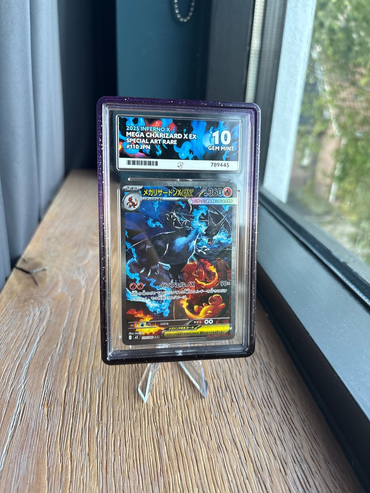 ACE 10 Mega Charizard X EX #110 JPN Gem Mint Pokémon Kaart, Ophalen of Verzenden, Zo goed als nieuw, Losse kaart