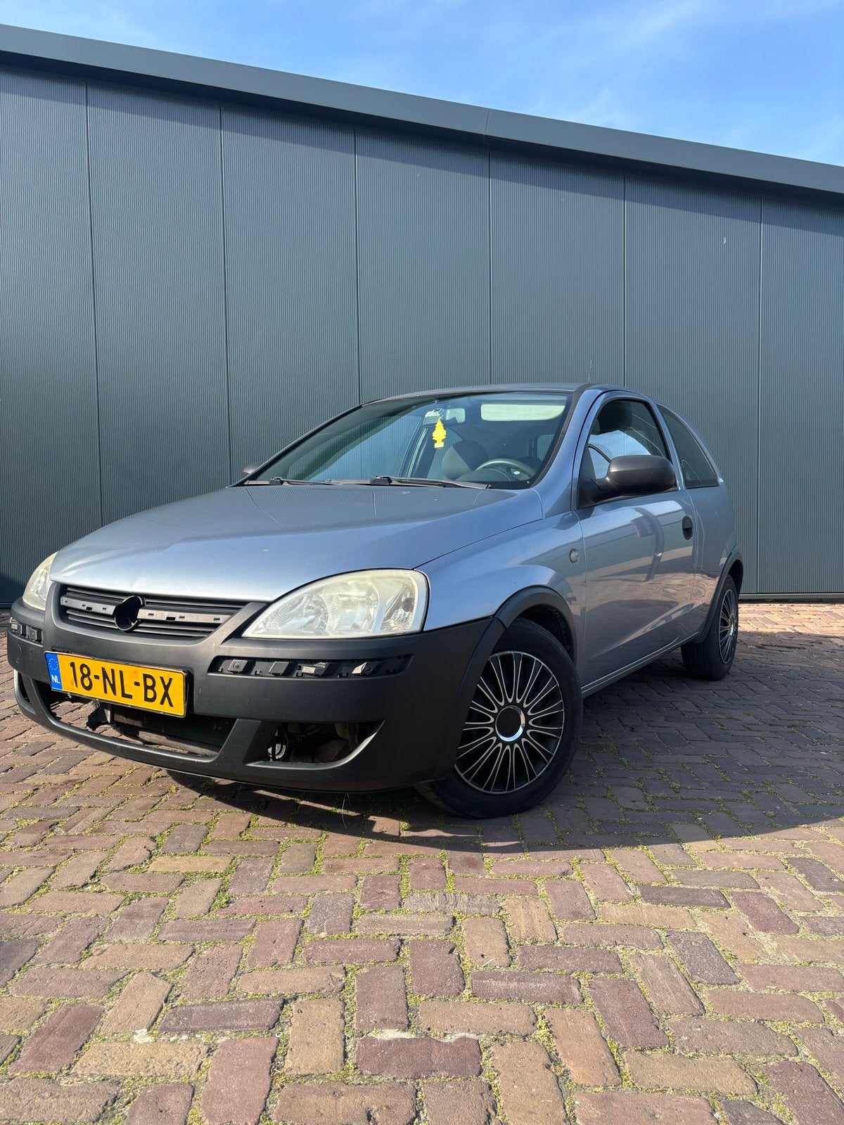 Opel Corsa 1.0 3D 2003 Grijs, Auto's, Opel, Voorwielaandrijving, Origineel Nederlands, Handgeschakeld, Particulier
