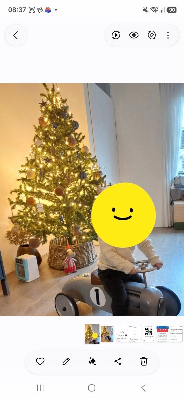 Prachtige kunstkerstboom (eventueel met decoratie), Diversen, Kerst, Gebruikt, Ophalen