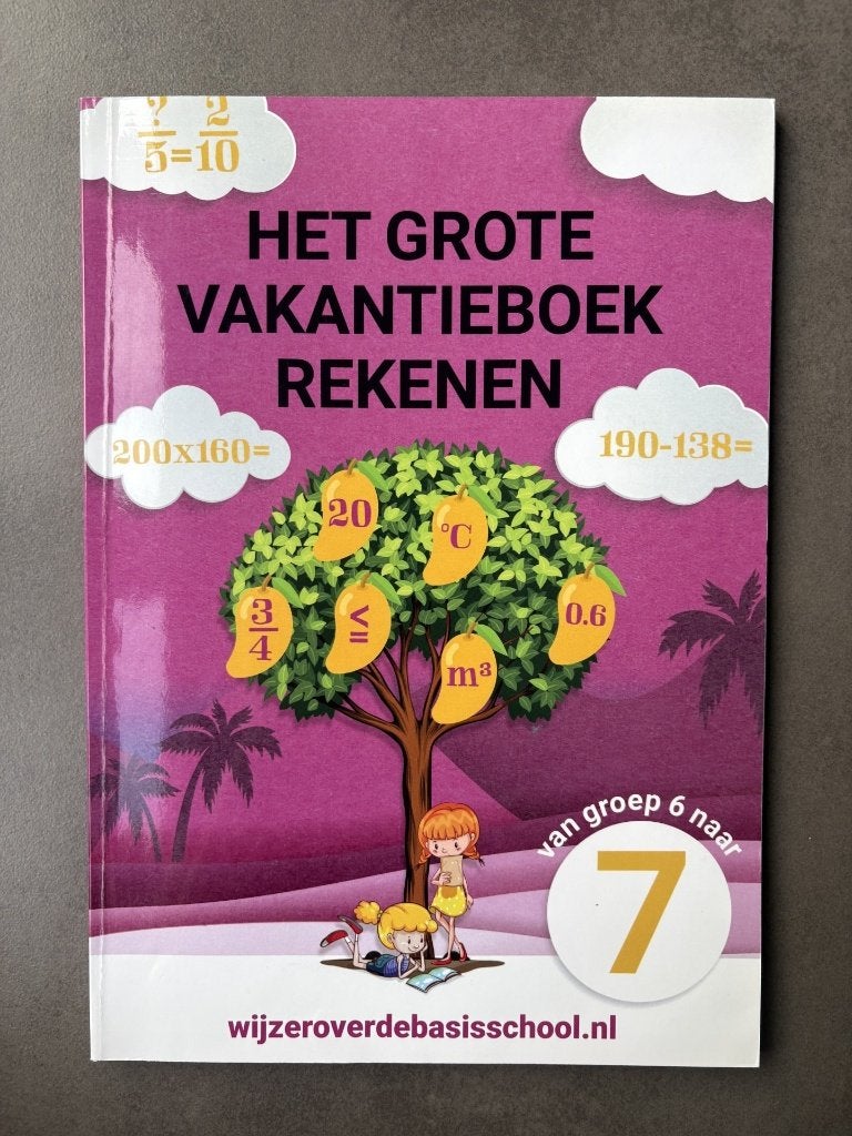 Het grote vakantieboek Rekenen van Groep 6 naar Groep 7, Overige vakken, Ophalen of Verzenden, Zo goed als nieuw, Wijzeroverdebasisschool