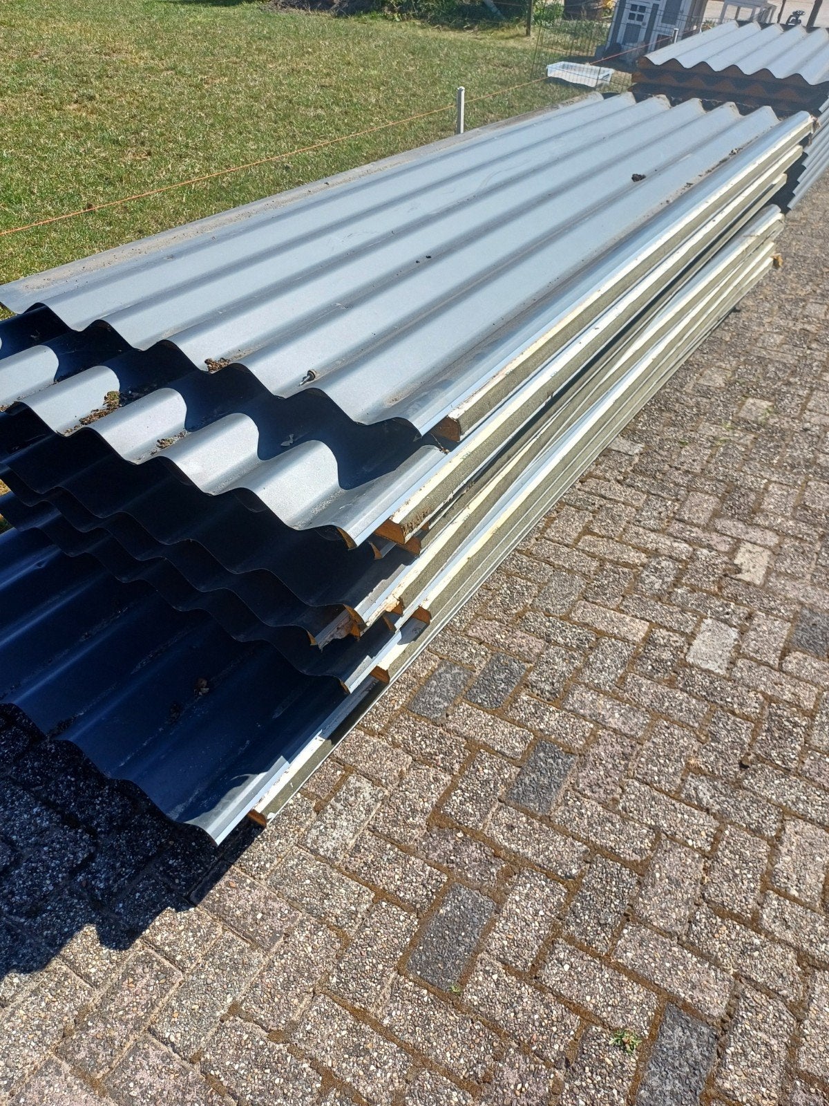 Dakpaneel Golf FALK antraciet, Ophalen, Gebruikt, 15 m² of meer, Golfplaat