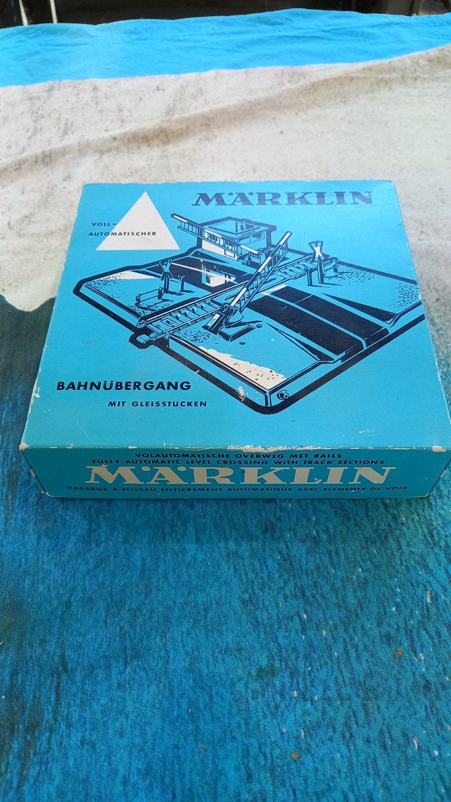 Marklin h0 mrails  baanoverweg  compleet met doos 7192, Wisselstroom, Gebruikt, Rails, Ophalen of Verzenden