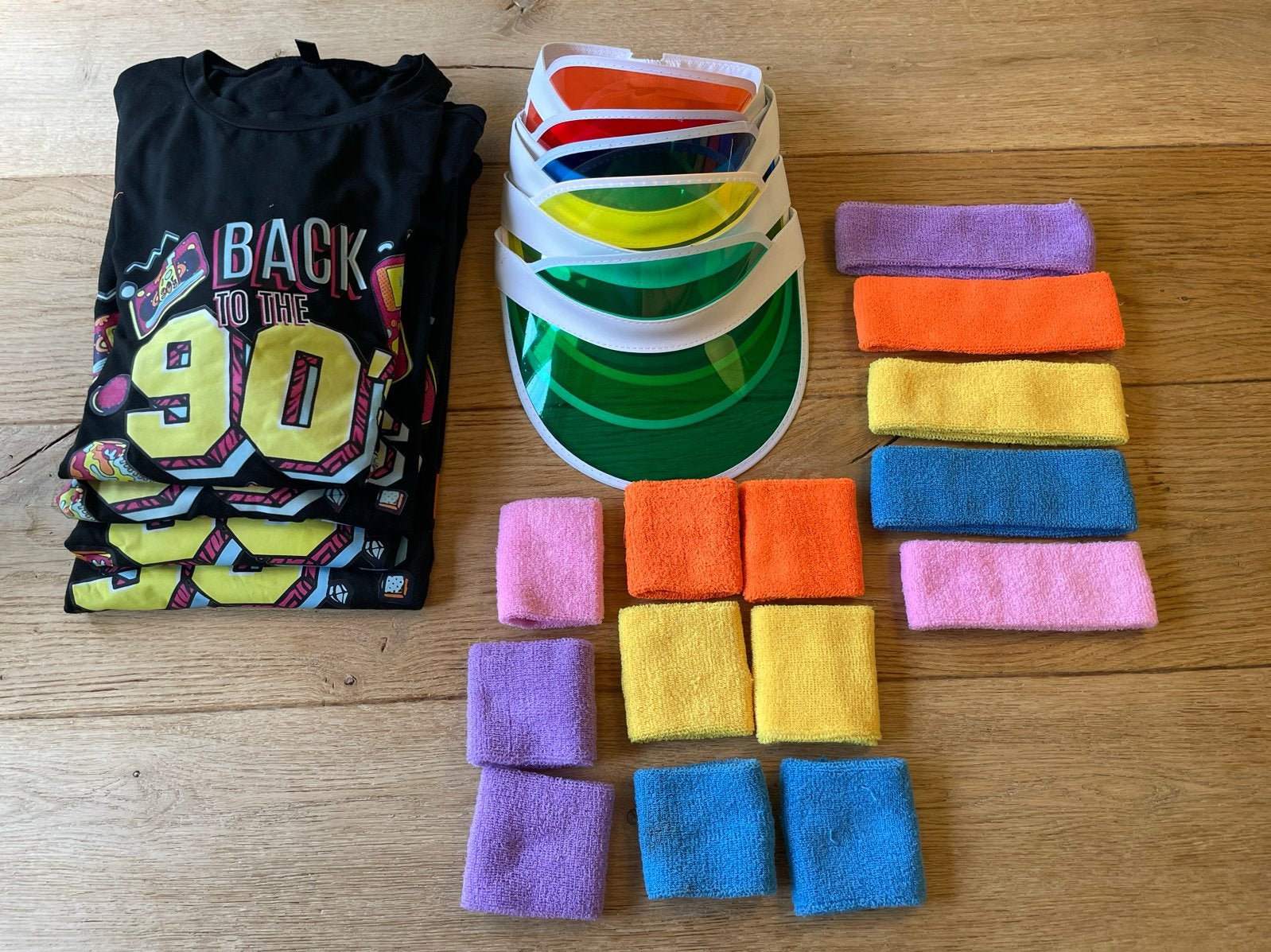 Feestpakket 90's party (jaren 90 feest), Ophalen of Verzenden, Zo goed als nieuw, Feestartikel, Overige