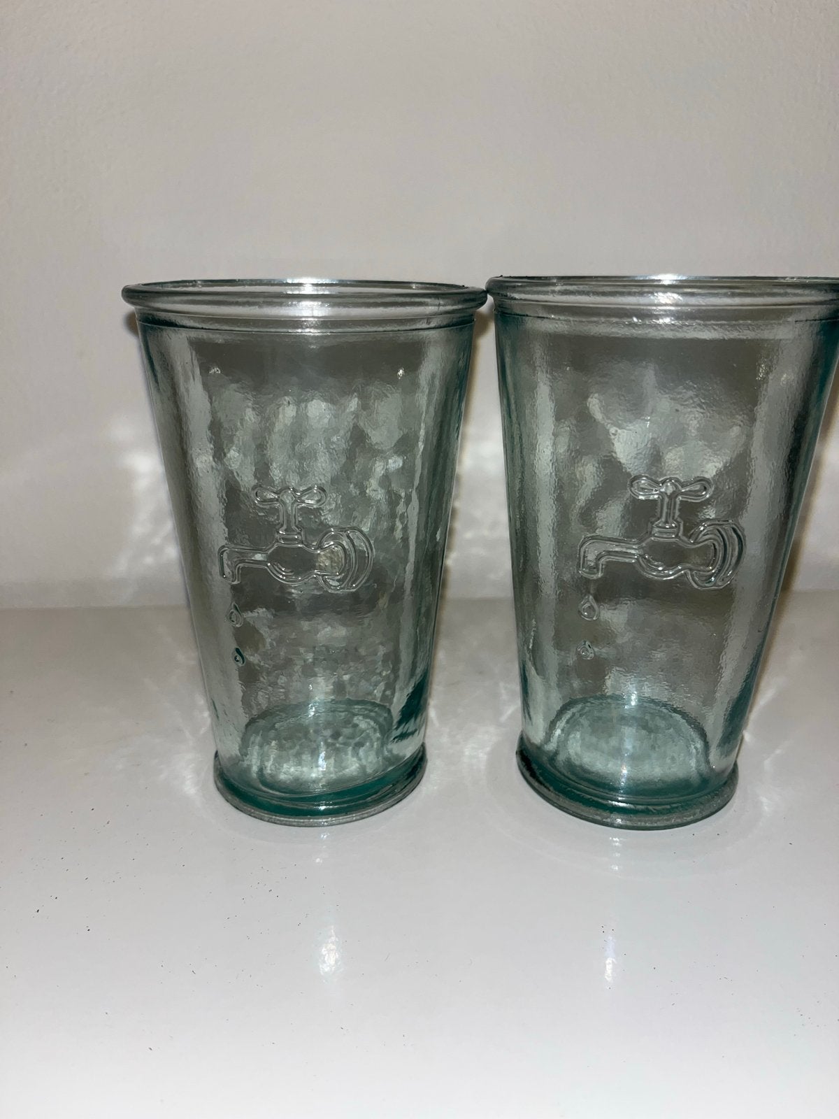 Jamie Oliver glazen met kraanmotief - set van 2, Verzenden, Overige merken, Glas, Overige typen