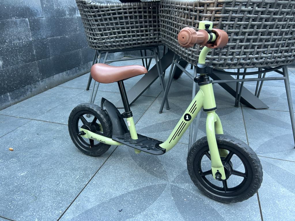 Bandits & Angels loopfietsje, Kinderen en Baby's, Speelgoed | Buiten | Voertuigen en Loopfietsen, Ophalen, Zo goed als nieuw, Loopfiets