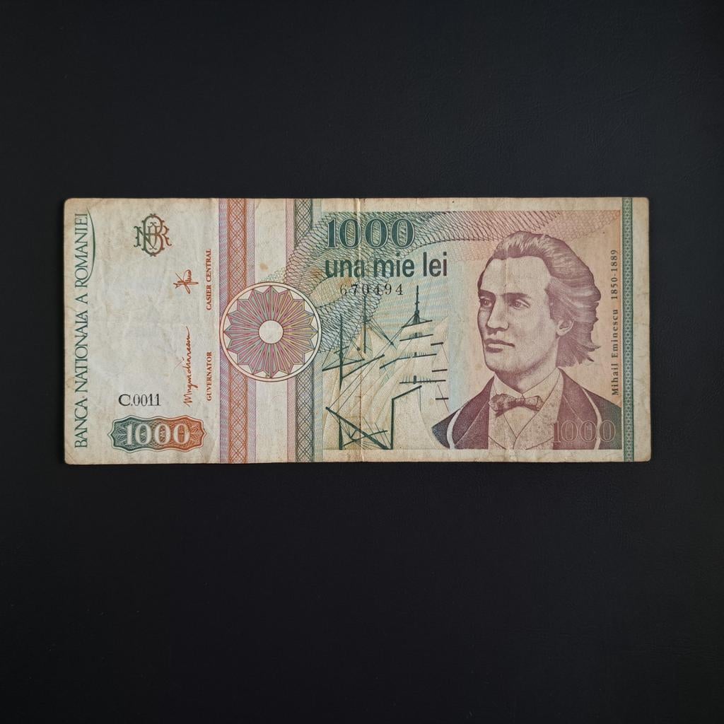 1000 lei Roemenië #038, Verzenden, Overige landen, Los biljet
