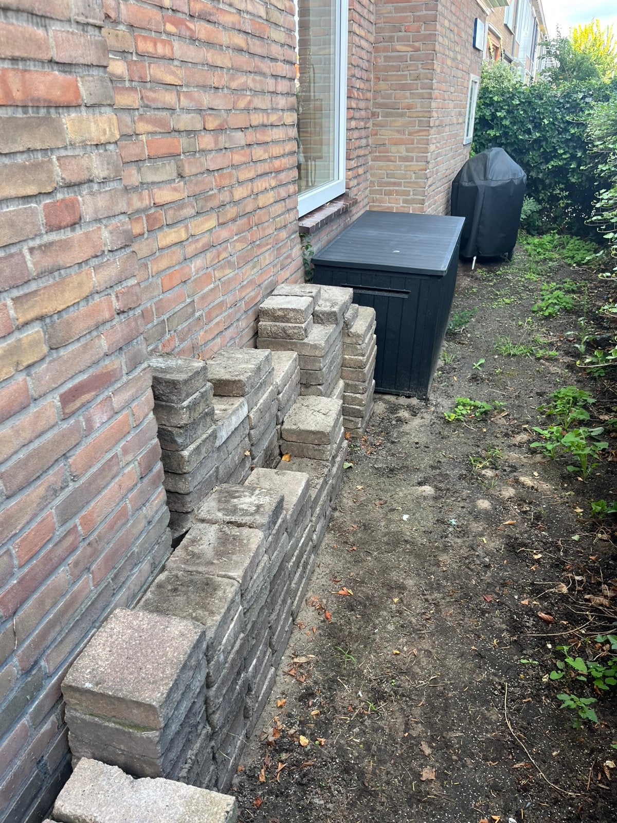 GRATIS Stenen in diverse formaten (20x20, 20x30, 30x40 cm), Tuin en Terras, Ophalen, Gebruikt, 10 m² of meer, Beton