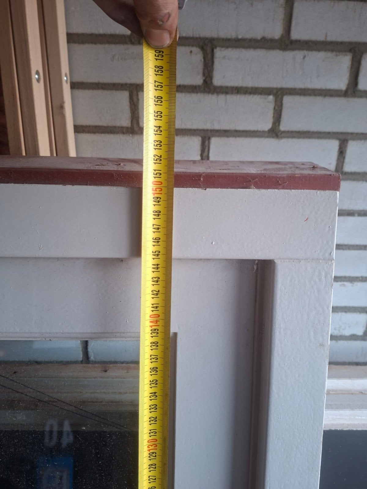 Kozijn met natuursteenwaterslag en stalen latei, Gebruikt, Raamkozijn, 150 tot 225 cm, Inclusief glas