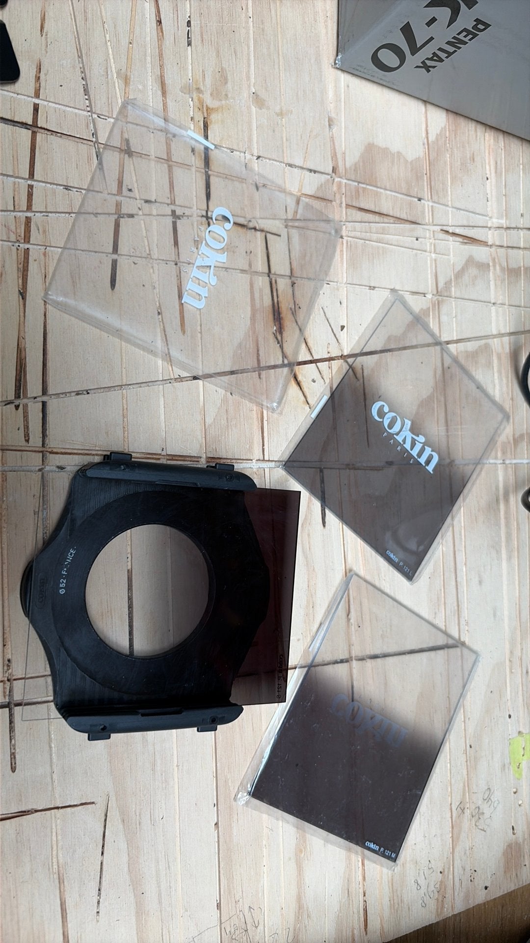 Cokin Landscape Kit met 3 filters en filterhouder, Gebruikt, Overige typen, Ophalen of Verzenden, 50 tot 60 mm