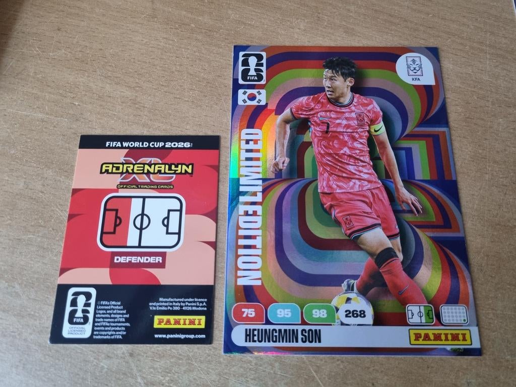 Panini Adrenalyn xl Fifa World Cup 2026 Limited XXL Son, Ophalen of Verzenden, Zo goed als nieuw, Plaatje