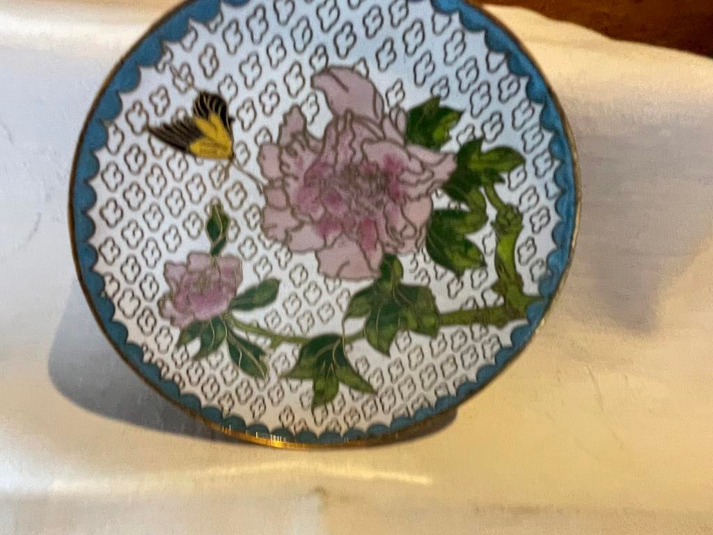 Cloisonné bordje, Antiek en Kunst, Ophalen of Verzenden