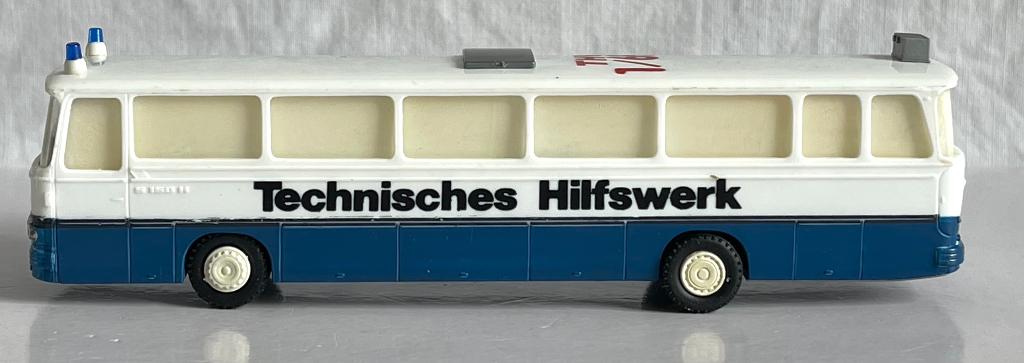 Stettnisch I.M.U: Setra van het THW (DDR), Hobby en Vrije tijd, Modelauto's | 1:87, Ophalen of Verzenden, Gebruikt, Bus of Vrachtwagen