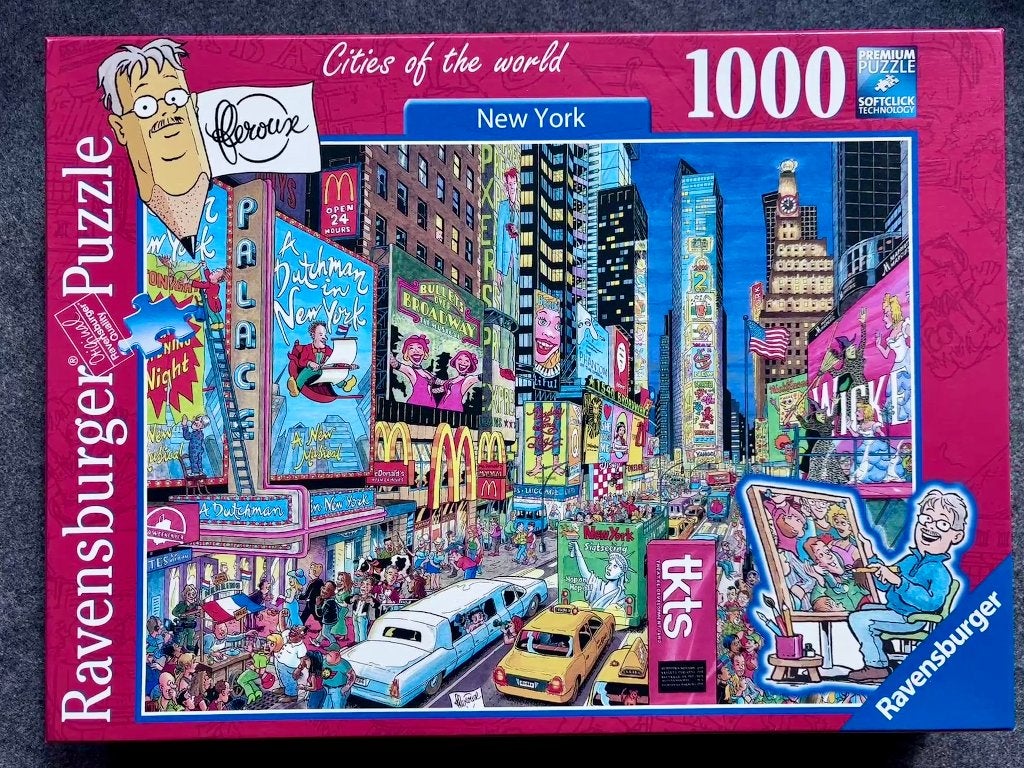 Ravensburger Fleroux - New York, Hobby en Vrije tijd, Ophalen of Verzenden, 500 t/m 1500 stukjes, Zo goed als nieuw, Legpuzzel