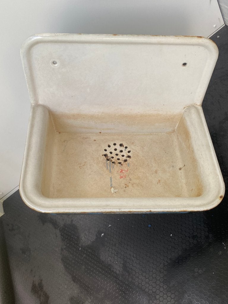 Wasbak Gietijzer Plantenbak Brocante Antiek Retro Vintage, Ophalen, Gebruikt