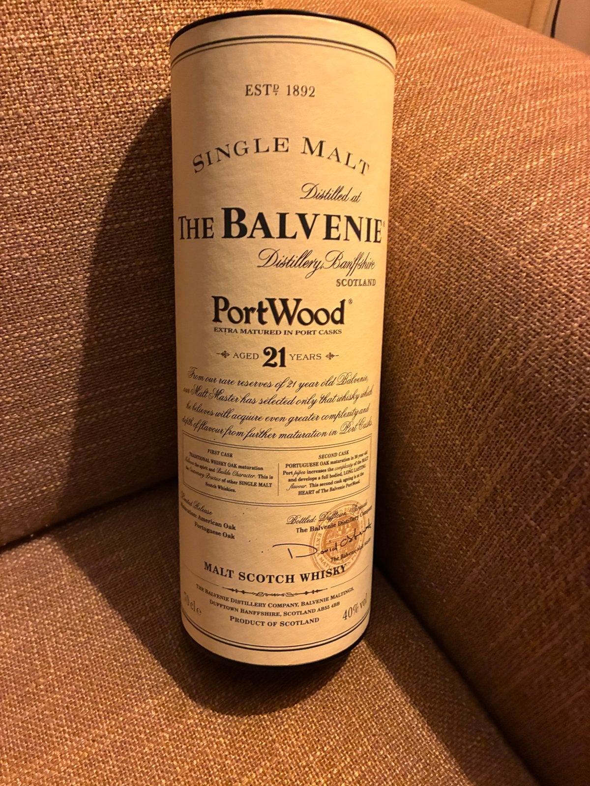 Malt Scotch  Whisky .   PortWood 21, Verzamelen, Ophalen of Verzenden, Nieuw, Overige gebieden, Overige typen