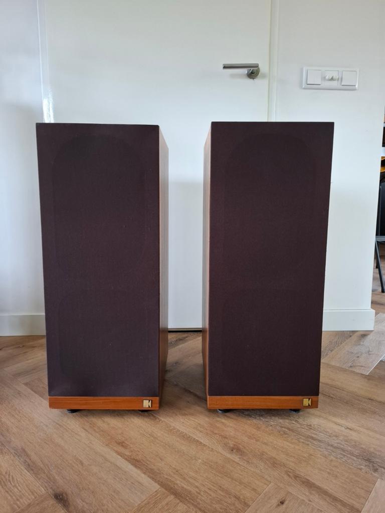 Kef Calinda type SP 1063, Gebruikt, 60 tot 120 watt, Front, Rear of Stereo speakers, Ophalen