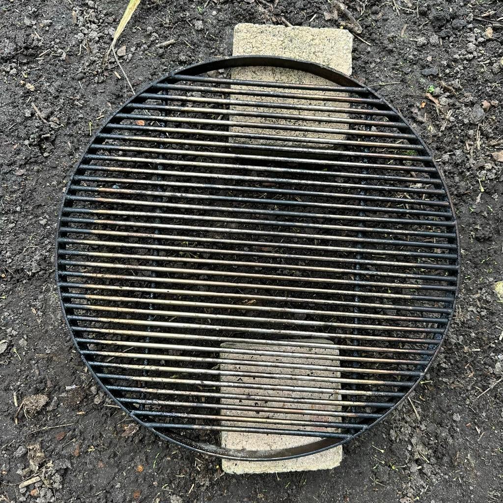 RVS rooster voor 47 cm Weber barbecue, Ophalen, Gebruikt