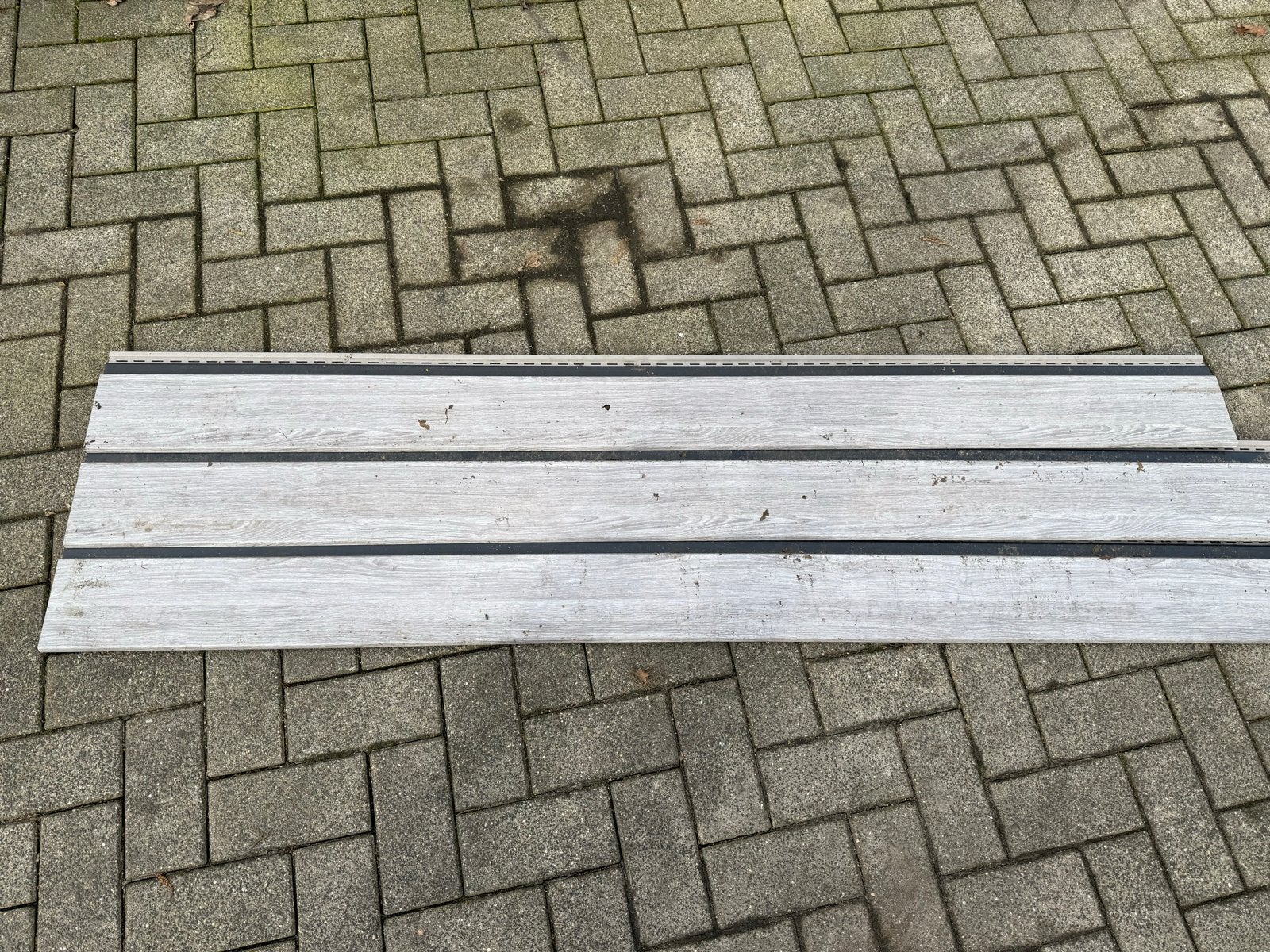 Vinyplus rondkant planken Sheffield eiken grijs, Doe-het-zelf en Verbouw, Ophalen, Kunststof, Gebruikt, Overige typen