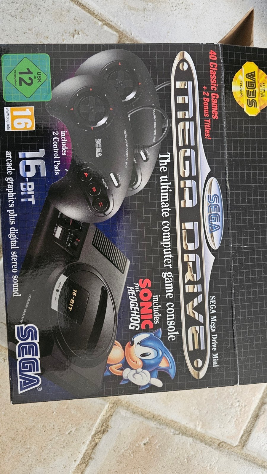 Sega Mega Drive Mini, Met games, Mega Drive, Met 2 controllers, Ophalen of Verzenden