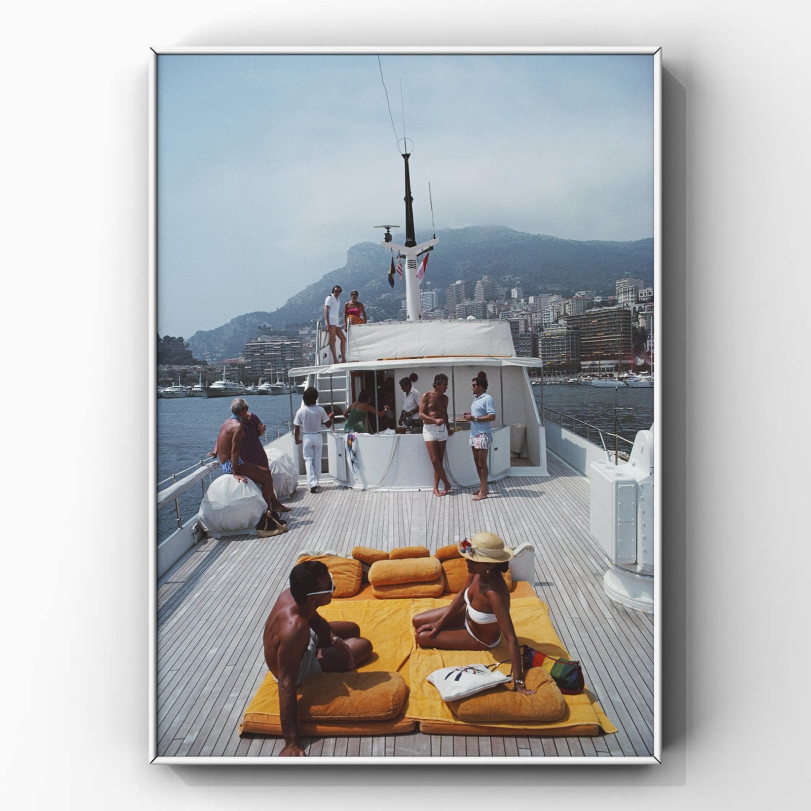 Scotti's Yacht, Monaco, Mid-Century Modern Photograph 1981, Huis en Inrichting, Minder dan 50 cm, Ophalen of Verzenden, Zo goed als nieuw