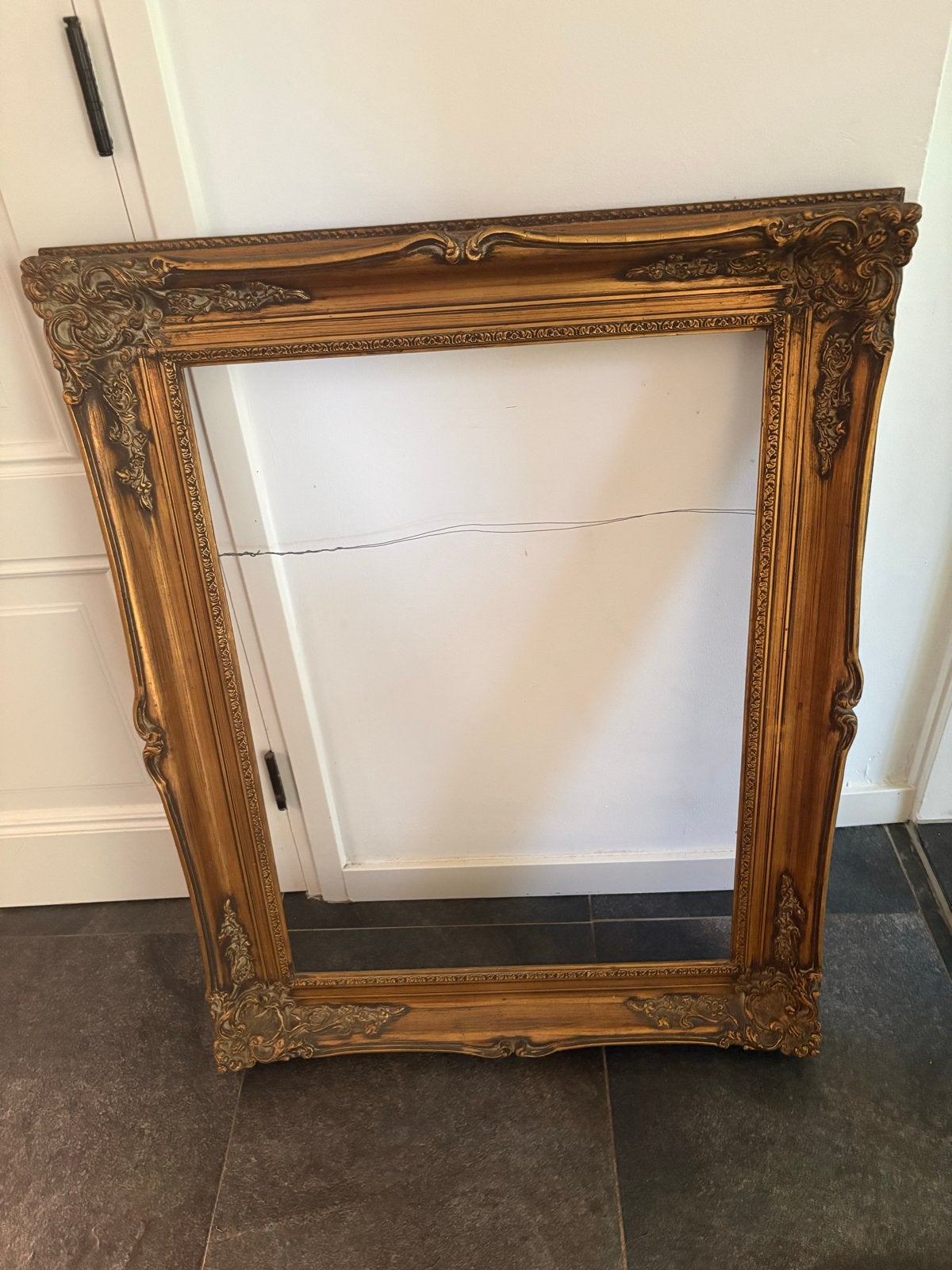 Antieke Gouden Lijst - 56x75cm Binnenmaat, Huis en Inrichting, Woonaccessoires | Lijsten, Ophalen, Gebruikt, Schilderijlijst, Met sierrand