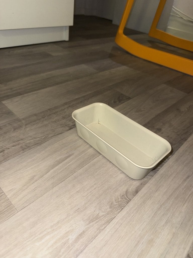 IKEA NOJIG organizer beige 10x20x5 cm - opbergbakje, Beige, IKEA, Kunststof, Ophalen of Verzenden