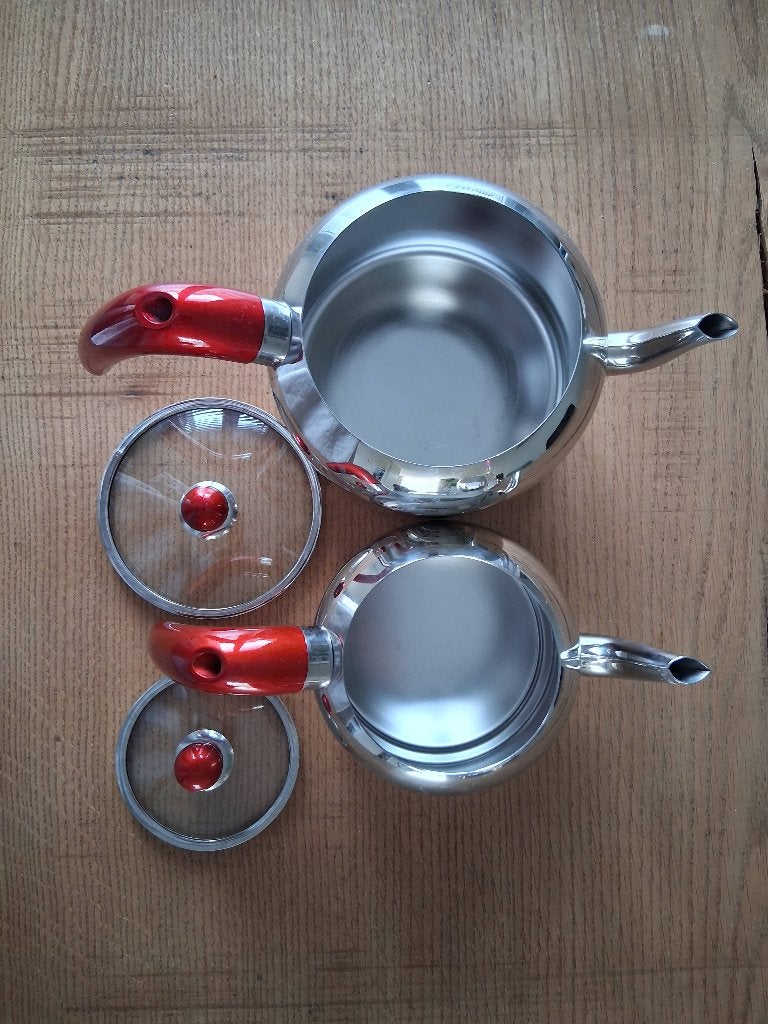 Turkse theepot, Theepot/fluitketel, Nieuw, Ophalen of Verzenden, Rood
